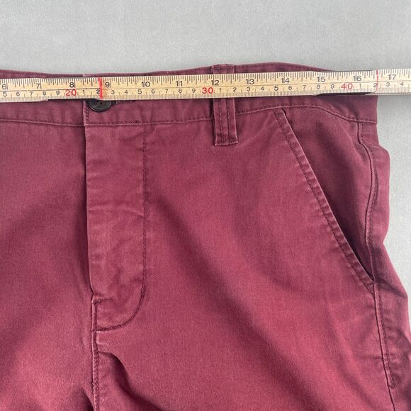 Hawkings McGill Pants Mens 34x32 Red Straight Stretch Mid Rise Casual 5-Pocket - Picture 4 of 8